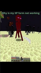 Why Is My Minecraft XP Farm NOT Working? 😭 #minecraft