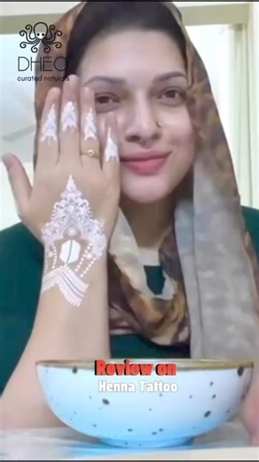 How to apply Henna Tattoo in less than 1 min 🤩 | DHEO