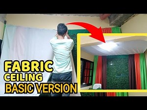 How to Make Fabric Ceiling | Basic Drape Fabric Ceiling Ideas