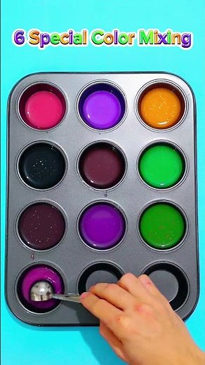 6 Special Color Mixing #satisfying #colors #artshorts #colorscope