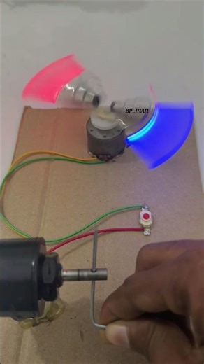 Running cooling fan with tire light using servo controller drone motor #tech #project #techprojects