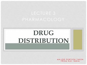 DRUG DISTRIBUTION - SlideServe