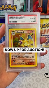 NOW UP FOR AUCTION! PSA 10 CHARIZARD! #psa10charizard #basesetcharizard | Cards By Brammers | Facebook