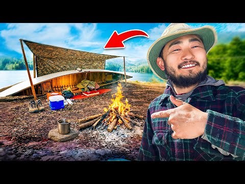 SOLO Canoe Camp | No tent canoe shelter