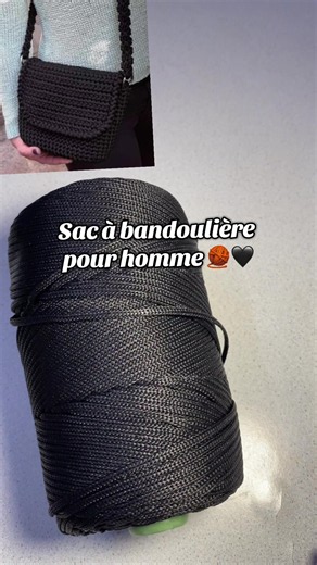 Sac à bandoulière pour homme crochet — modèle sac à main homme