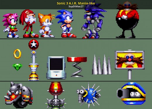 Sonic 3 A.I.R. Mania-like Mod for Sonic 3 A.I.R. | S3AIR Mods