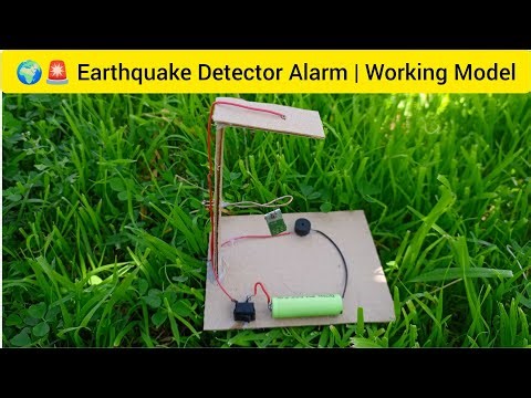 Earthquake Detector Alarm 🌍🚨 | Working Science Fair Model