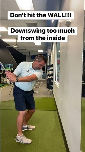 Swing & Miss the Wall Drill for Better Ball Striking #GolfTips #GolfDrills