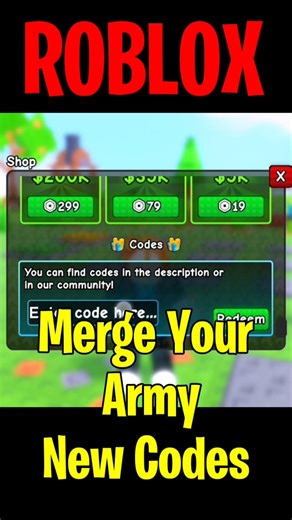 All New Codes in Merge Your Army Roblox