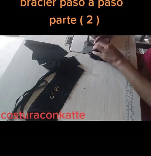 Tutorial de confección de brasier con encaje - Paso a paso