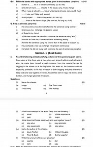 Q. 6 Fill in the blanks with appropriate words given in the bra... | Filo