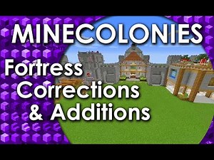 Minecolonies - Fortress corrections (and additions)
