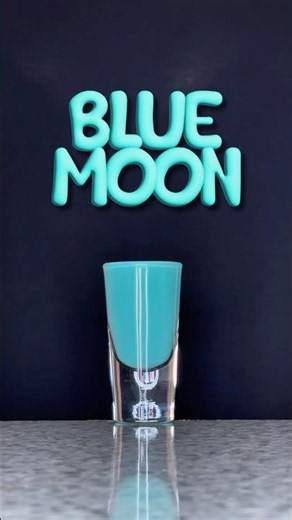 Blue Moon Shot 🌙🩵 Baileys, Amaretto & Blue Curaçao #shots #cocktails #drinkrecipes #drinksideas