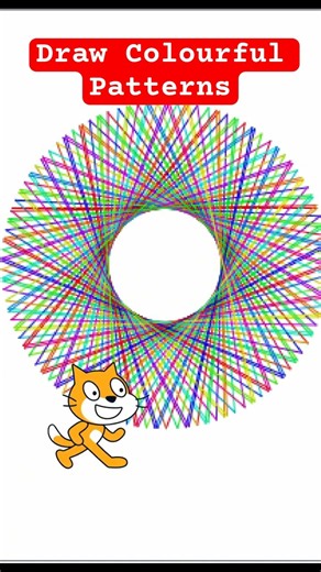 Create Amazing Rainbow Geometry Art in Scratch