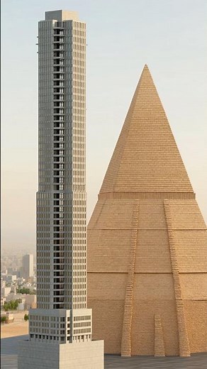 Why do buildings rely on material strength, but pyramids rely on structure? | Quick Explanation