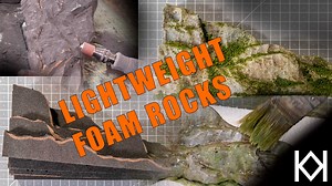 Easy to Make Lightweight Foam Rocks - Kathy Millatt Modelling