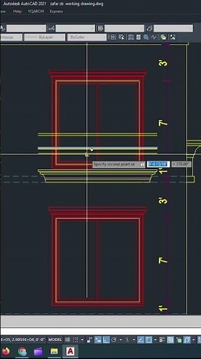Best Way to Create Railing in AutoCAD #railing #design