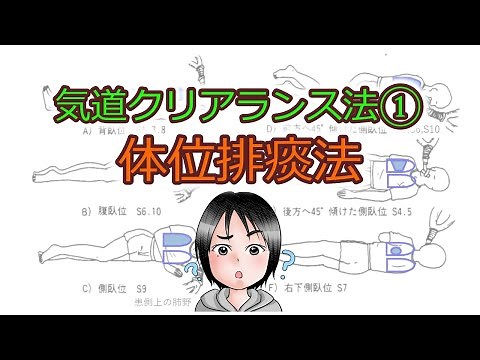 気道クリアランス法①体位排痰法