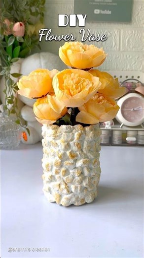 DIY flower vase #shorts #viralshorts #flowervase #craftideas #handmade