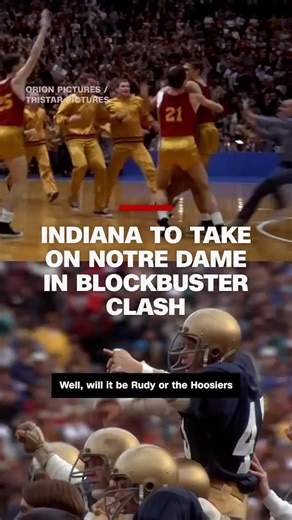 CNN's Andy Scholes breaks down this weekend's historic College Football Playoff clash between Notre Dame and Indiana with some Hollywood flavor. https://cnn.it/3VIVZCY | CNN