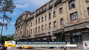A estação de trem da Leopoldina, um patrimônio cultural do Rio de Janeiro está abandonada