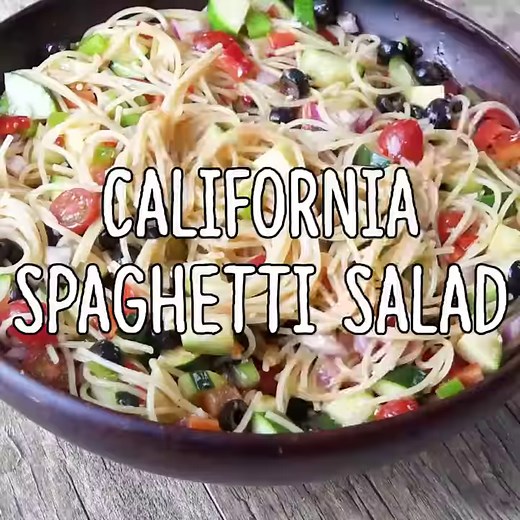 CALIFORNIA SPAGHETTI SALAD is the most popular summer recipe on my site! Take it to your next potluck! RECIPE HERE: http://therecipecritic.com/2015/05/california-spaghetti-salad/ | The Recipe Critic
