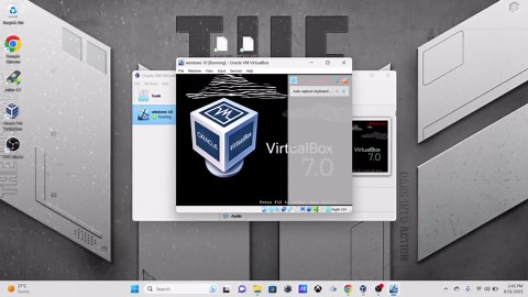 Testing default search engine setup in windows edge browser.