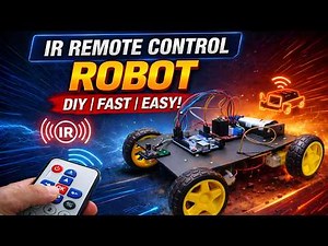 IR Remote Control Robot Car Using Arduino Uno & L298N Motor Driver | DIY Arduino Project