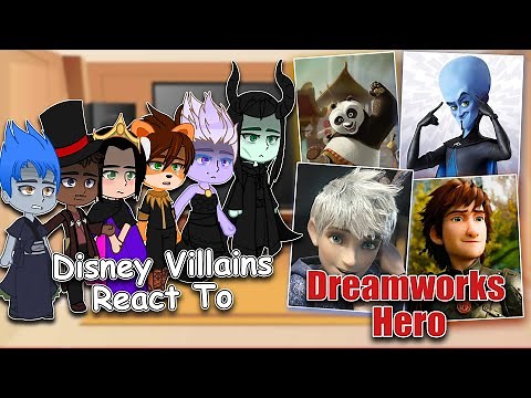 Disney Villains React to Dreamworks Hero | Gacha Club | Full Video