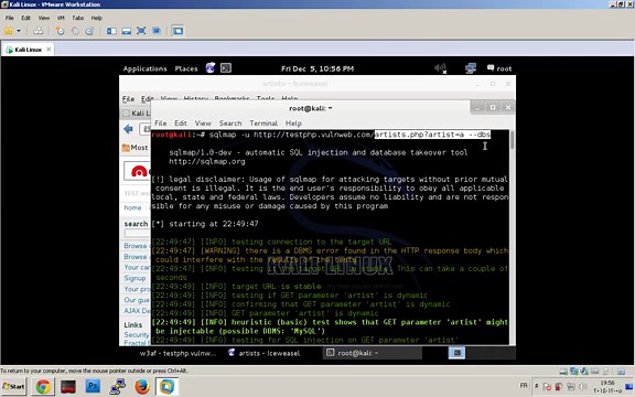 شرح اداة W3AF في Kali Linux