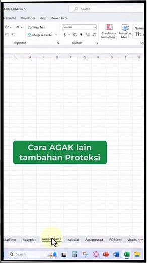Cara AGAK lain menyembunyikan Sheet Lebih TerProteksi #excel #belajarexcel #microsoftoffice