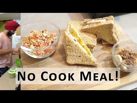 Hostel Food Hacks - 3 Course Meal that needs NO COOKING - No cook recipes