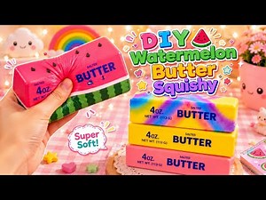 DIY Viral Butter Squishy No Glue / Paper craft / Easy craft ideas /Tiktok/ How to make viral squishy
