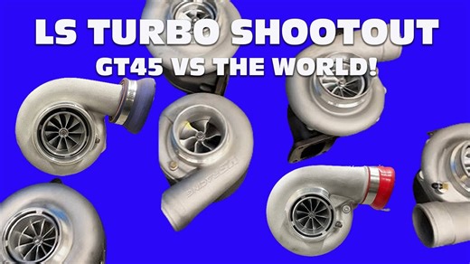 JUNKYARD LS TURBO SHOOT OUT. GT45 VS GTX3584 VS S369 VS 6670 VS 7675 VS 7875 VS G42. ALL THE DATA! - BangShift.com