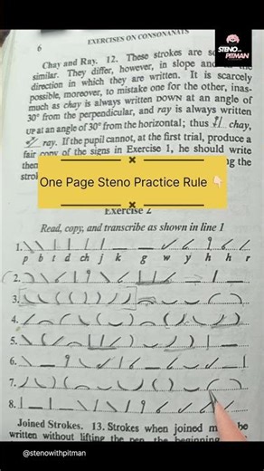 Correct Way to Practice Stenography #stenograper #courtstenographer #pitmanshorthand