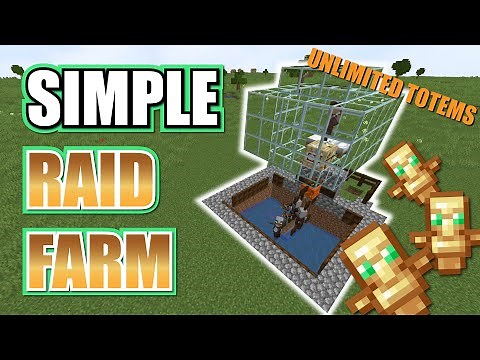 EASY Raid Farm Minecraft | Totem of Undying Farm