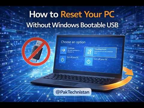 How to Reset Your LAPTOP Without Windows Bootable USB | Complete Guide