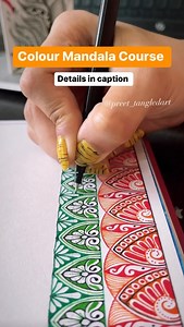 ✨Colour Mandala Course✨ Learn various techniques to draw beautiful colour Mandalas. Course is designed for 2 levels: Beginner Level - If you have recently started or want to start learning Mandalas. This course is for you who want to learn basics of Mandala, grid making and easy way to draw fillers with simple ways to use colour Fineliners and practice before levelling up. Advance level- Some one who can draw mandalas without much reference and are able to draw patterns yourself however looking 