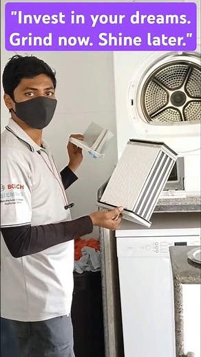 Bosch Dryer Water condenser Cleaning ★ How To Clean Bosch Dryer #viralvideo #technology