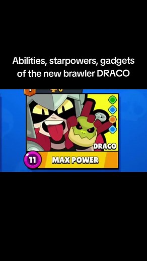 New Legendary Brawler Draco: Abilities, Starpowers, Gadgets - Brawl Stars Update