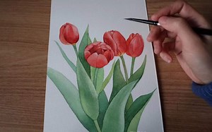 2022快乐~/水彩手绘过程56