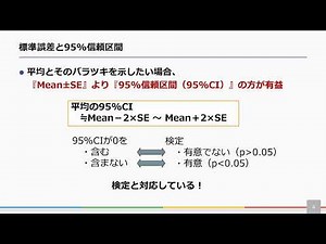 統計解析（基礎）第4回 標準偏差(SD)と平均の標準誤差(SE)の違い