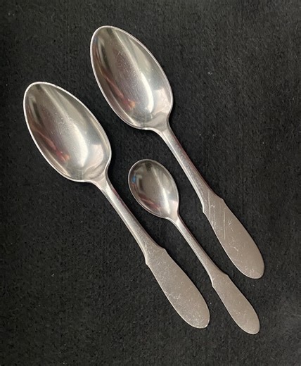 Georg Jensen Stainless Steel, Mitra Pattern - Spoons, Denmark, Set of 3 - Etsy