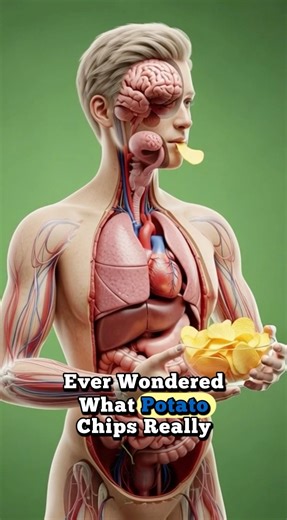 What Chips Do to Your Body | 3D Digestive Animation #anime #healthyfood #eating #mukbang #trending