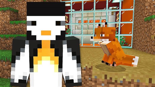 Minecraft Xbox adventure with foxes
