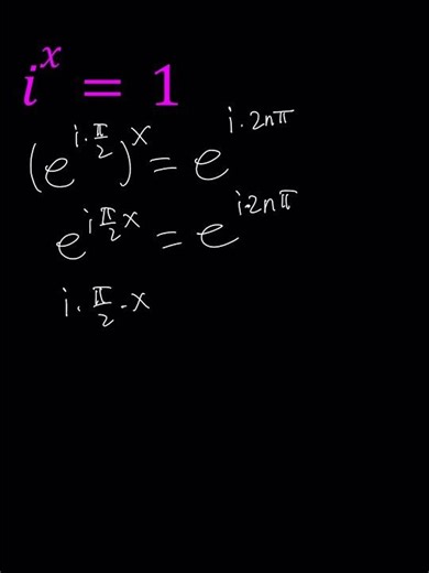 Solving A Complex Exponential Equation | iˣ = 1