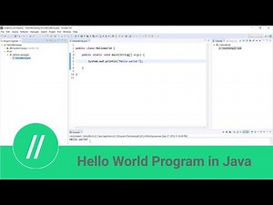 Hello World Program in Java