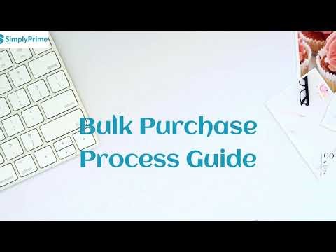 Bulk Purchase and orders
