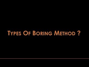 Types of Boring Method || (Subsoil Investigation) || #Geotechnical_Engineering