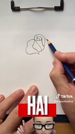 Cum sa desenezi un trandafir - Tutorial de desen